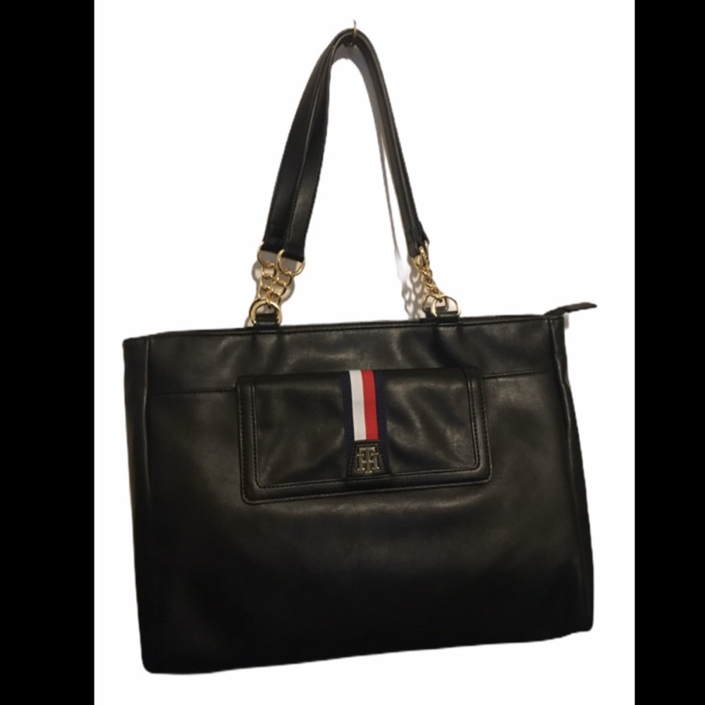 🛑 NWT TOMMY HILFIGER BLACK TOTE